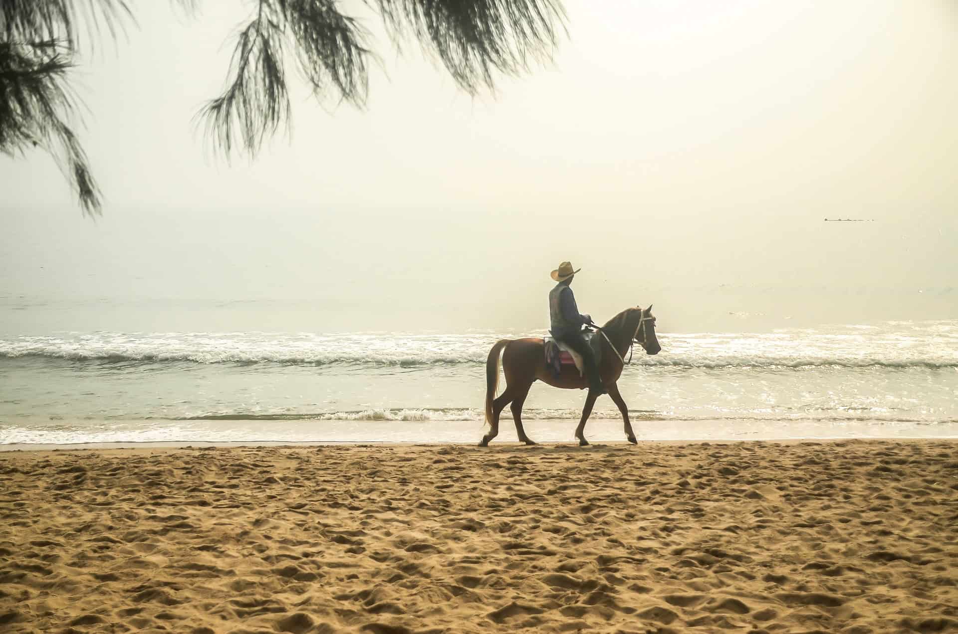 Horse riding activity on Hua Hin Beach
