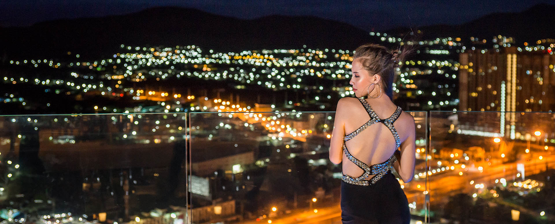 night landscape view at vana nava sky bar